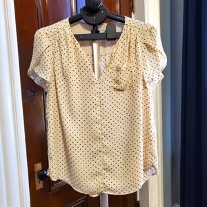 41 Hawthorn Polka Dot Blouse - Size Large